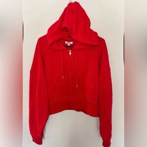 Garage Vibrant Red Zip-Up Hoodie